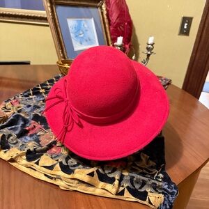 Elegant Red Women's Hat